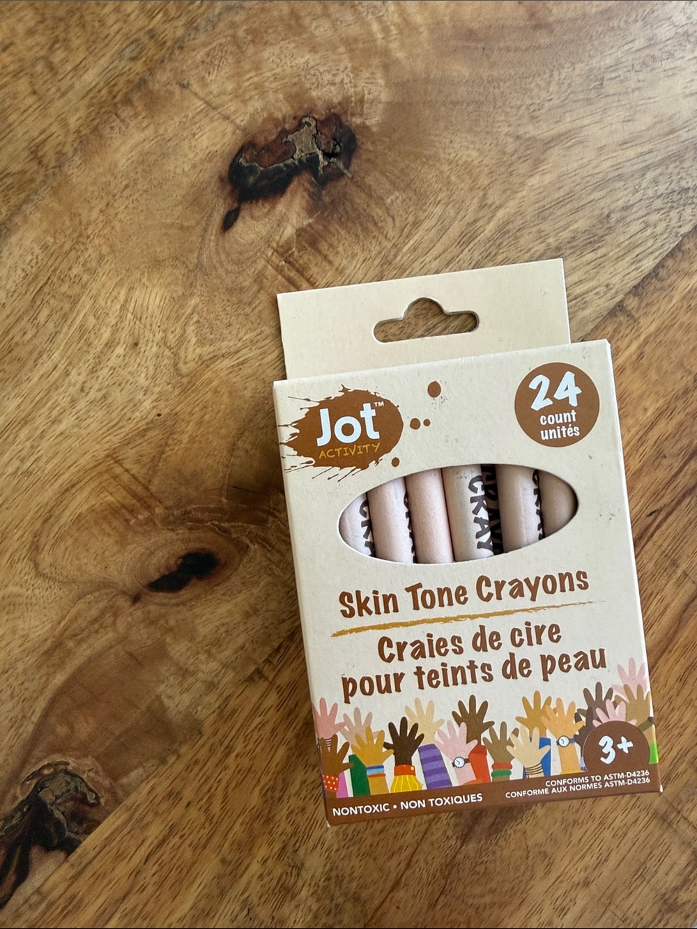 Jot Skin Tone Crayons - Neutral/Tan Set (24 Count)